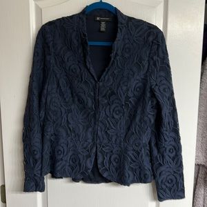 INC Lace Peplum Jacket Large